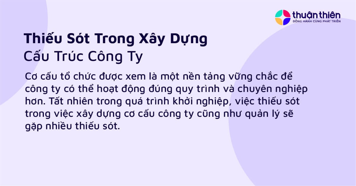 Cơ cấu tổ chức được xem l&agrave; một nền tảng vững chắc để c&ocirc;ng ty c&oacute; thể hoạt động đ&uacute;ng quy tr&igrave;nh v&agrave; chuy&ecirc;n nghiệp hơn.
