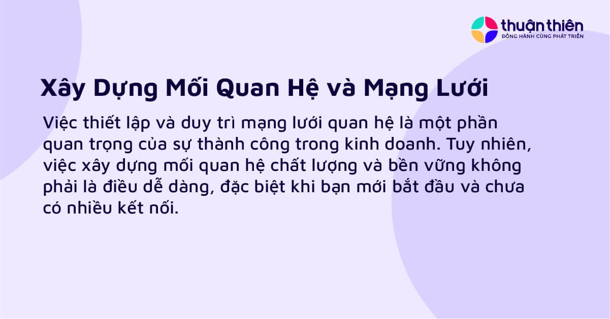 Startup thường sẽ kh&ocirc;ng c&oacute; mạng lưới quan hệ (networking)