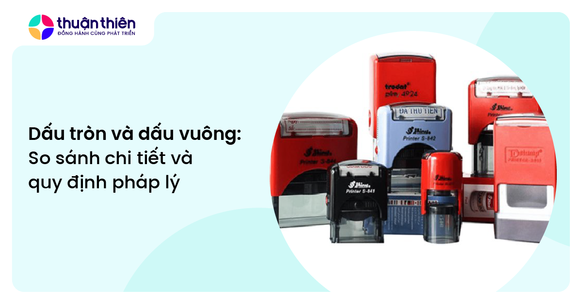 Dấu tròn và dấu vuông So sánh chi tiết và quy định pháp lý